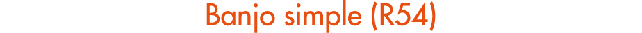 Banjo simple (R54)