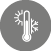 Termometro con simboli di sole e fiocco di neve che rappresentano temperature calde e fredde su sfondo grigio. Descrizione generata da AI