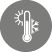 Termometro con simboli di sole e fiocco di neve che rappresentano temperature calde e fredde su sfondo grigio. Descrizione generata da AI