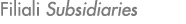 Filiali Subsidiaries