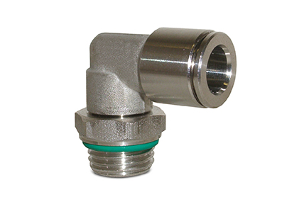 Automatic fittings in AISI 316 stainless steel, tubes from &oslash; 4 to 10 mm, threads from M5 to 1/2&rdquo;