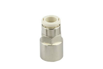 Automatic fittings in unleaded brass Series F-E PLUS, tubes from &oslash; 4 to 10 mm, threads from M5 to 1/2&rdquo;