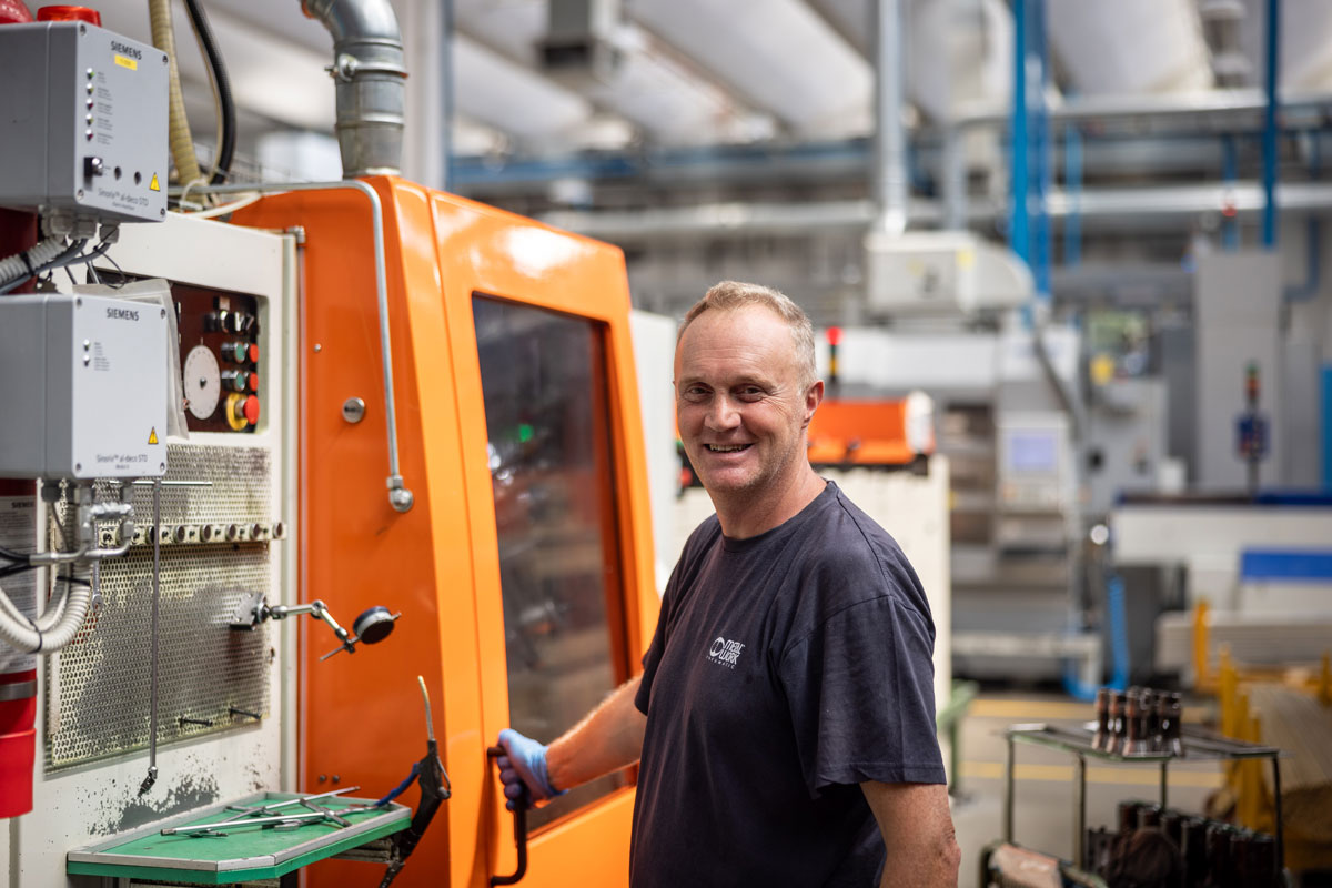 Slider metalwork employees at work