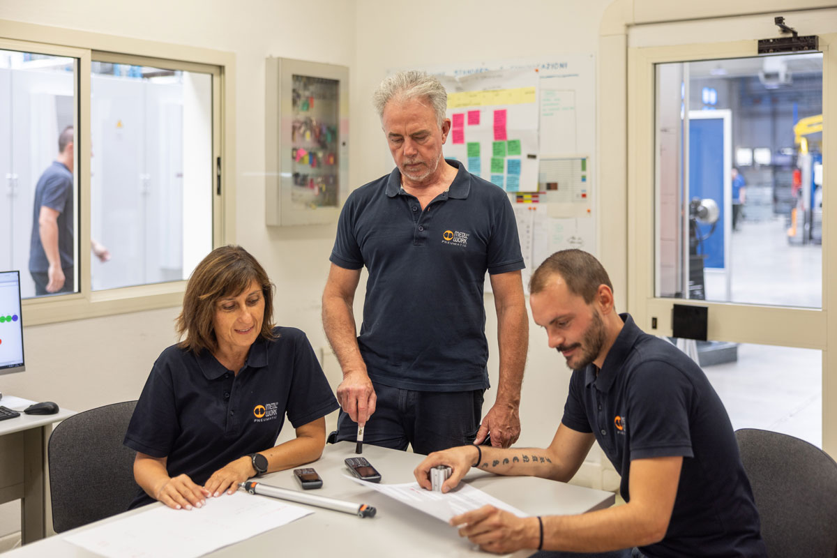 Slider metalwork employees at work